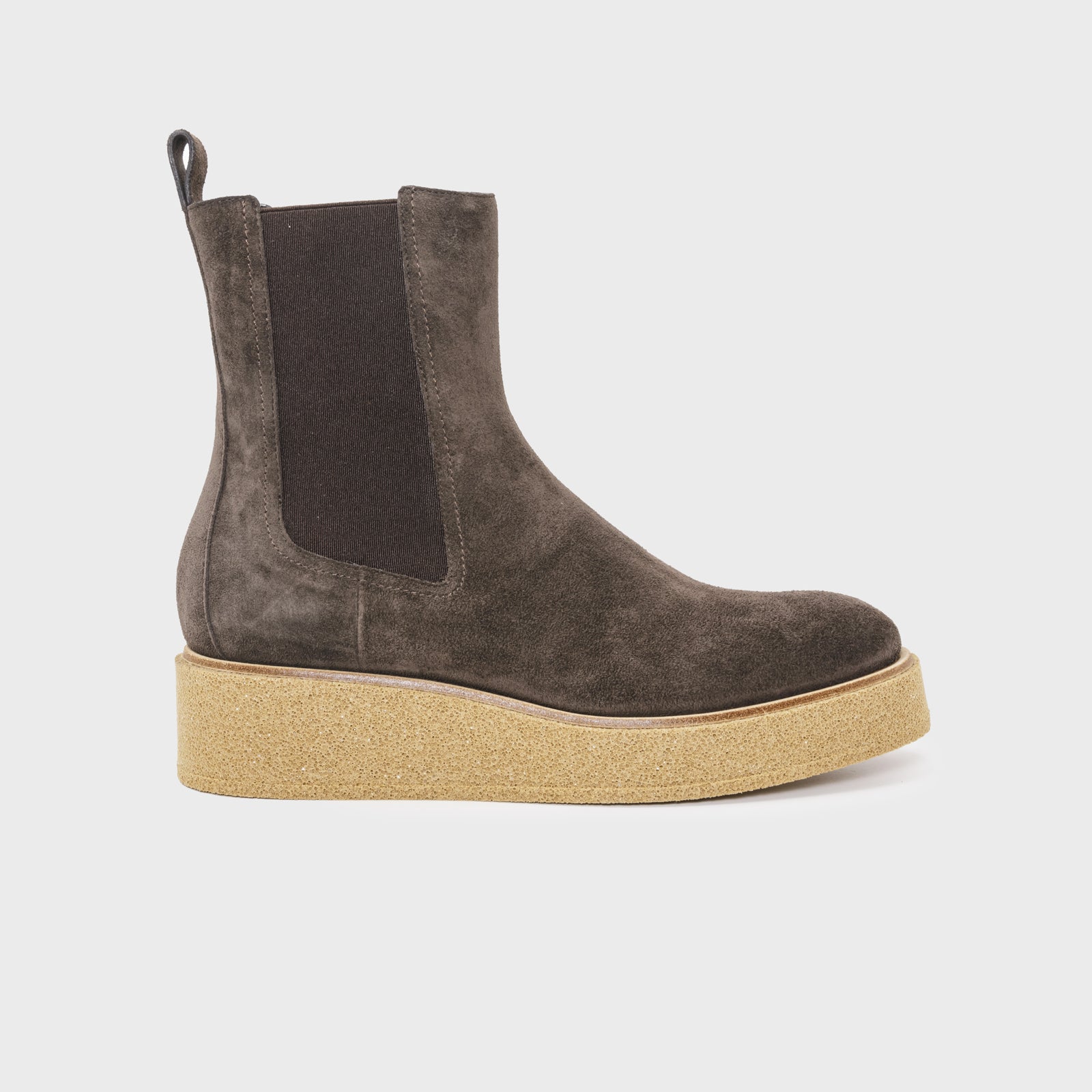 MANILA 11405 Ankle boots in shiny brown leather Del Carlo