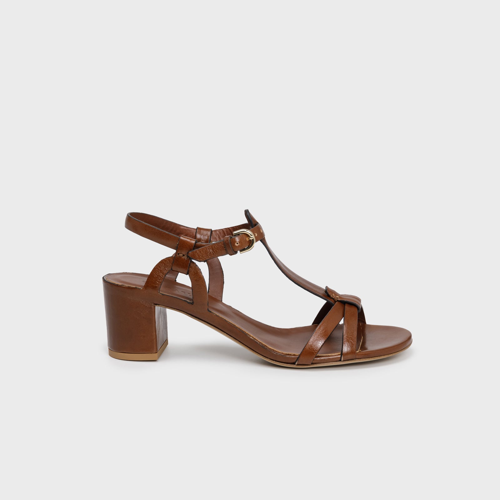 BETTY 12122 - Block-heeled sandals with ankle strap - Del Carlo